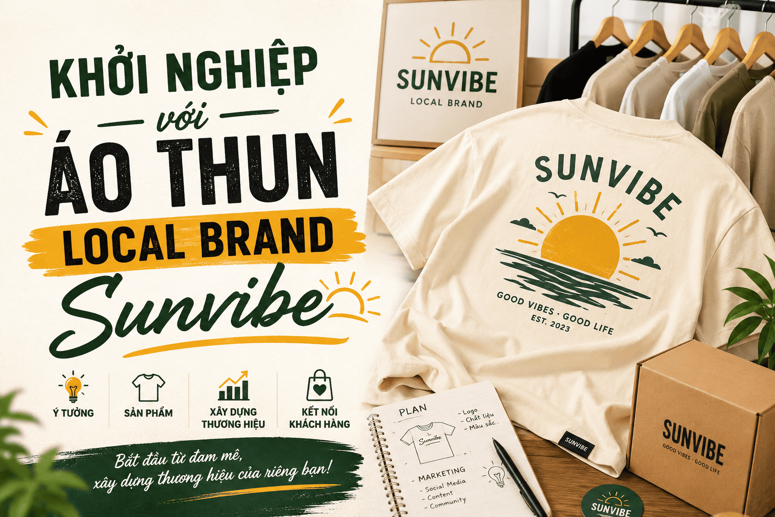 Khởi Nghiệp Với Áo Thun Local Brand: Hướng Dẫn Chi Tiết Từ A-Z Cho Người Mới Bắt Đầu